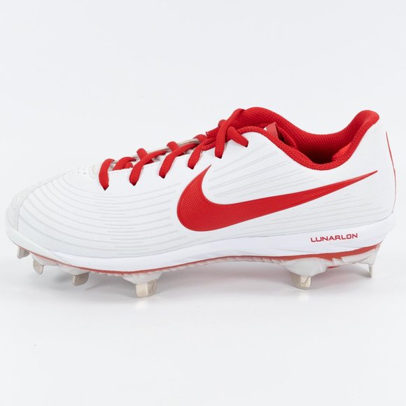Nike Women's Lunar Hyperdiamond 3 Pro 'White Red' CD0110-1067 Softball Cleats - Picture 5 of 11